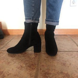 Old Navy Suede Heeled Booties